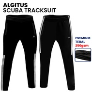 (EC) SELUAR TRACKSUIT SCUBA 250GSM ALGITUS BUDAK & DEWASA / SELUAR PANJANG SCUBA SUKAN SEKOLAH TRAIN