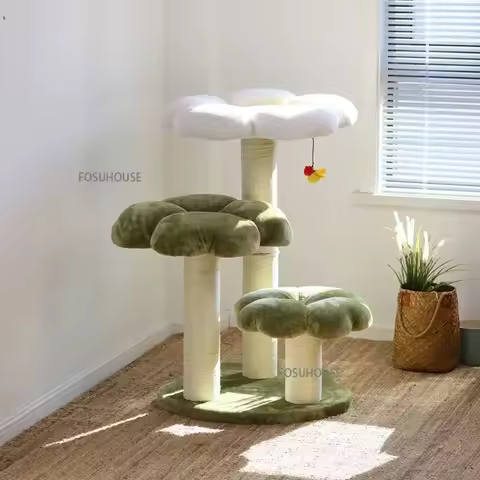 Large Pet Furniture Supplies Flowers Cat Climbing Frame Cat Tree For Household Creative Design Pet T
