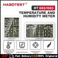 1 Year Warranty👍HABOTEST HT682/HT683 Indoor Weather Station Temperature Humidity Meter Digital LCD E