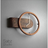 KAYU Round Wall clock/ custom Wall clock/ Teak Wood Wall clock/ wooden clock