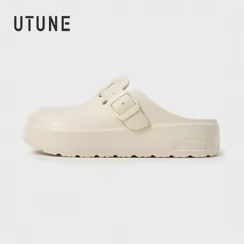 UTUNE Women's 4CM High-Platform EVA Clogs Shoes Lightweight Waterproof Non-Slip Indoor/Outdoor Slipp