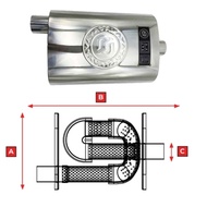 Universal Super Turbo S Flow Exhaust Muffer