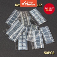 50PCS Resistor Kit 2512 SMD igmopnrq Resistor Assortment Kit, R010 to 1R00 Low-Resistance Resistor P