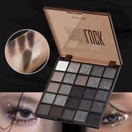 25g Black Swan 25 Color Eyeshadow Palette Earth Tone Matte Pearl Long Pigmented Highly Shimmer H4r3