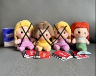 [迪士尼公主 豆豆眼 $45@1; $120@3] 長髮公主樂佩 Rapunzel 貝兒 belle 美人魚 Ariel 愛麗兒 Milky Boa系列 毛氈質地 毛茸茸 公仔 魔髮奇緣 美女與野獸 