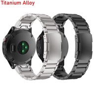 22mm 26mm Lightweight Titanium Alloy Metal Bracelet Quick Fit Strap for Garmin Forerunner 965 955 94