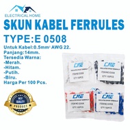 COLOR FERRULES CABLESkun E0508 0.5mm. BEST QUALITY