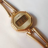 普普年代 太空風格 Seiko ALBA 電子石英手鍊式女用手錶 古董手錶