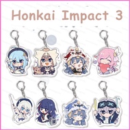 HK2 Honkai Impact 3 Elysia Acrylic Keychain Pendant Bags Accessories Game Peripheral HK2
