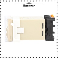 LIKENEAR Time Relay, 220V DH48S‑2Z Digital Time Relay, Precision Timing with Socket Base 0.01S-99H99