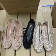 Mary Jane Embroidered Chinese Style Ballet Flats