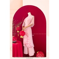 High-end designer ao dai in pink with luxurious embellishments [Real photo] The Shilla-AD01.EZZ.84F4