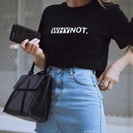 "WHYNOT" TSHIRT FOR MEN AND WOMEN Short Sleeve 100% Combed Cotton BIG SIZE ML XL 2XL 3XL 4XL 5X
