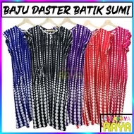 Baju Daster Batik Sumi Batik Ladies Night Dress Baju Batik Tidur Plus Size Women Batik Dress Nightwear Design Dot