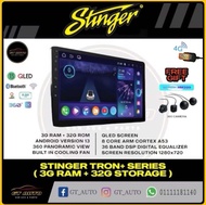 STINGER TRON PLUS SERIES 3 RAM 32 GB 8 CORE CAR ANDROID PLAYER QLEDSCREEN / DSP / 4G SIM / 360 CAM /