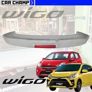 Wigo Toyota 2014 to OEM Spoiler with Brake Light UNPAINTED 2015 2016 2017 2018 2019 2020 2021 2022