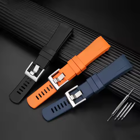 22MM Bracelet For Seiko PROSPEX Series Silicone Watch band PADI Abalone SRPE99K1 Cola Ring SRPA21J1 