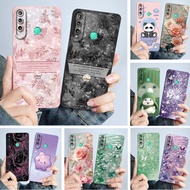 For Huawei Y7p ART-L28 / Y6p MED-LX9 Case Fashion Simplicity Oil Painting Flowers Silicone Soft Ultr