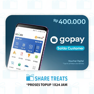 Gopay Customer Saldo Rp 400.000 by Share Treats.
