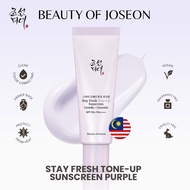 BOJ Sunscreen Stay Fresh Tone-Up Sunscreen Spf50+ Pa++++ 50ml Purple & Green Makeup Prep No Pilling 