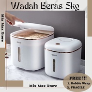 5 kg Food Rice Cooker Container Moistureproof - White