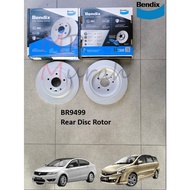 Bendix BR9499 Rear Disc Rotor 306mm Proton Exora bold Turbo (belakang)