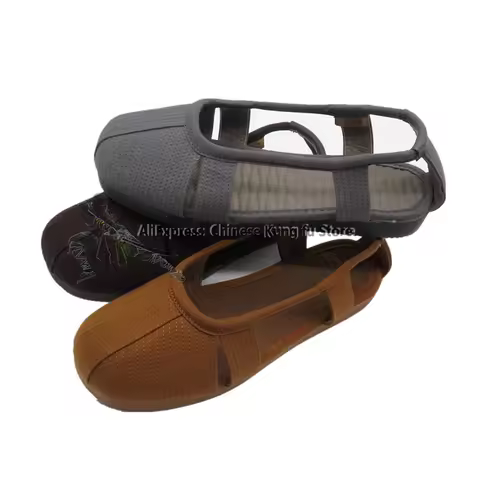 Chinese Shaolin Kung fu Shoes Martial arts Wushu Training Sports Sneakers Buddhist Monk Footwear Rea