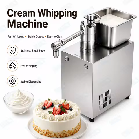 Commercial Automatic Cream Whipping Machine Tabletop Cake Bakery Mixer Fresh Cream Whipper for Baker
