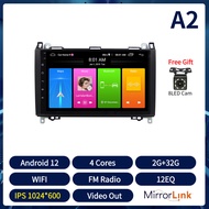 Acodoวิทยุติดรถยนต์ 2din 9 นิ้วสเตอริโอสำหรับBENZ B200 B-CLASS Carplay Android Auto Head Unit 8G RAM