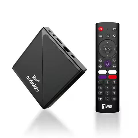 TV98 ATV PRO TV Box Ultra HD 8K Allwinner H313 2GB 16GB Dual Band 5GWiFi BT Voice Remote Control And