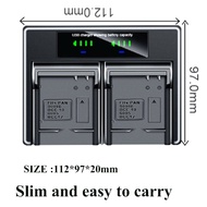 Dual Battery Charger For Panasonic CGA-S005E S005 CGR-S005 DMW-BCC12 BCC12PP