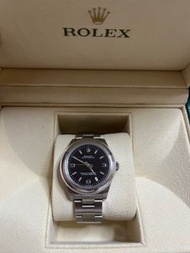 Rolex Oyster Perpetual黑底粉紅字369(31mm)