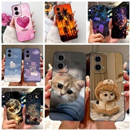 For Motorola Moto G24 Case Cute animal Pattern Soft Silicone TPU Protective Back Cover for MotoG24 G