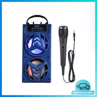 Speaker Bluetooth Portable Double Bass MH-38BT Bonus Mic Karaoke - BE