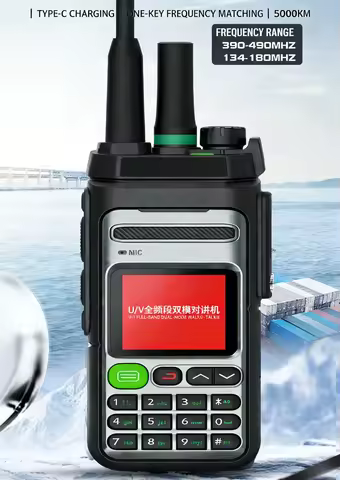 4G POC Digital Mobile Walkie Talkie 10W IP55 Waterproof UHF VHF Marine Radio FM AM Receiver 5000km L