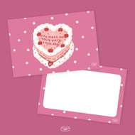 STUDIO.OWY : Card-Heart Cake | Size 4x6 Inches