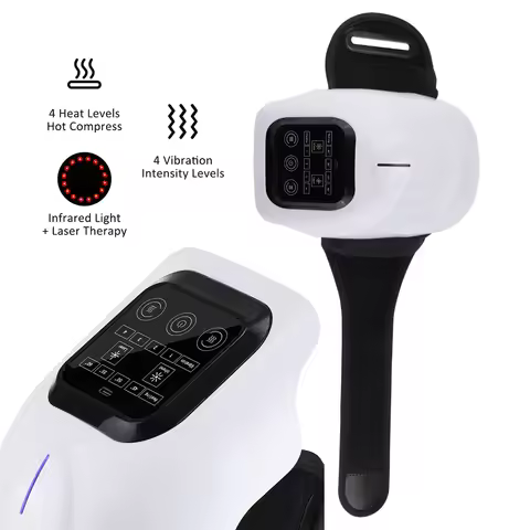 Cordless Knee Massager Infrared Hot Compress Knee Pad Electric 4 Heat 4 Vibration Elbow Shoulder Kne