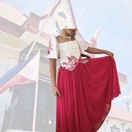 Buwan ng Wika Filipiniana Tulle Kids Gown Costume