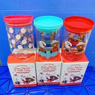 全新line friends &amp; Hello Kitty聯名造型耐熱玻璃罐 密封罐 調味罐 熊大