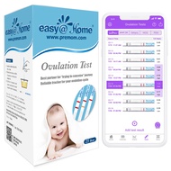 Easy@Home Ovulation Test Strips, 25 Pack Fertility Tests, Ovulation Predictor Kit, Powered by Premom