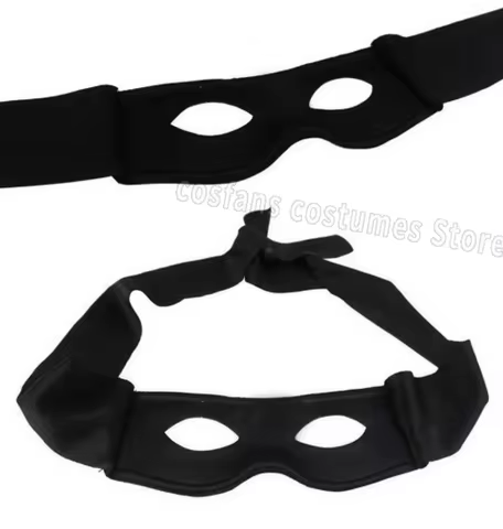 Halloween Masquerade Half Mask Bandit Ninja Lone Ranger Costume Black Eye Mask Exquisite Halloween C