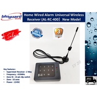 Bluguard Home Wired Alarm Universal Wireless Receiver (AL-RC-400) - 10 Zones - Supervised Receiver (