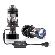 Y3 Pro Auto Led Headlight H4 Laser Light Lens Bi-LED Mini Projector Headlights Bulbs 12V 85W High Lo