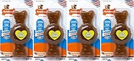 Nylabone 4 Pack of Puppy Ring Bones, Wolf, for Teething Pups Up to 35 Pounds