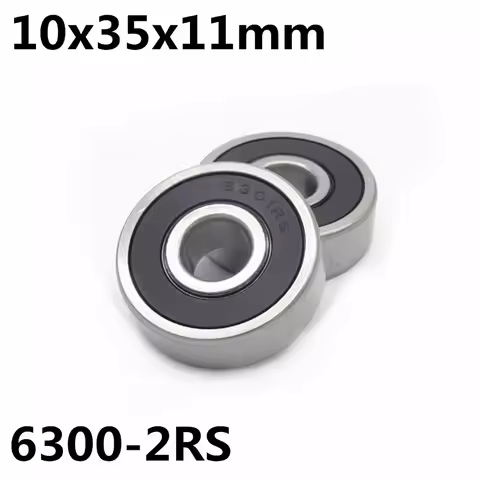 1Pcs 6300-2RS Ball Bearing 10x35x11 Mm Deep Groove Ball Bearing High Quality 6300RS 6300