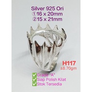 🇲🇾H117★Sarung Cincin Silver 925 Ori★Ring casting★①16x20mm,②15x21mm★±8.70gm