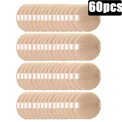 5/10/20/30/60pcs Professional Round Face Powder Foundation Make-Up Puff Portable Soft Cosmetics Puff