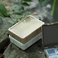 日本霜山 日系扁形款PP收納盒-3入-多色可選