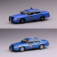 596Model 1:64 Michigan State Police Blue/Wisconsin State Police Blue Diecast Model Car