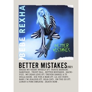 【READY STOCK】Poster Cover Album Better Mistakes by Bebe Rexha wallpaper High Quality Painting For Ho
